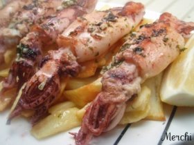 Recetas caseras : Chipirones a la plancha 