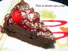 Recetas caseras : Pastel de chocolate negro y trufa 