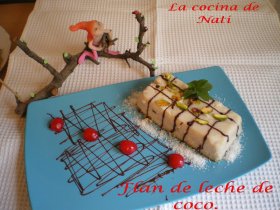 Recetas caseras : Flan de leche de coco 
