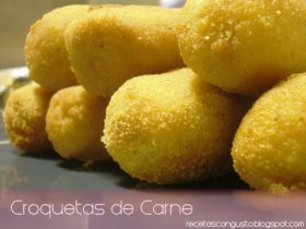 Recetas caseras : Croquetas de carne de cocido al gruy�re  