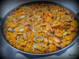 Recetas caseras : Fideu� de mariscos 