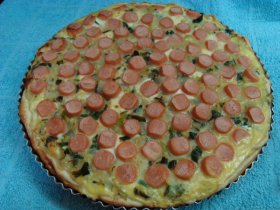Recetas caseras : Tarta con salchichas de soja 