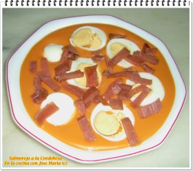 Recetas caseras : Salmorejo a la cordobesa 