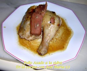 Recetas caseras : Pollo Asado al Horno a la sidra Natural 