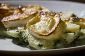 Recetas caseras : Pastel de patatas y espinacas 