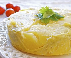 Recetas caseras : Tortilla de patatas al vapor con thermomix 
