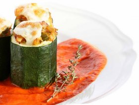 Recetas caseras : Calabacines rellenos de ajoarriero 