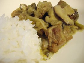 Recetas caseras : Costillas de cerdo al curry verde  