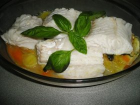 Recetas caseras : Merluza al lim�n con aroma de albahaca 