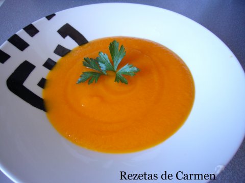Recetas caseras : Sopa fr�a de zanahoria y naranja 