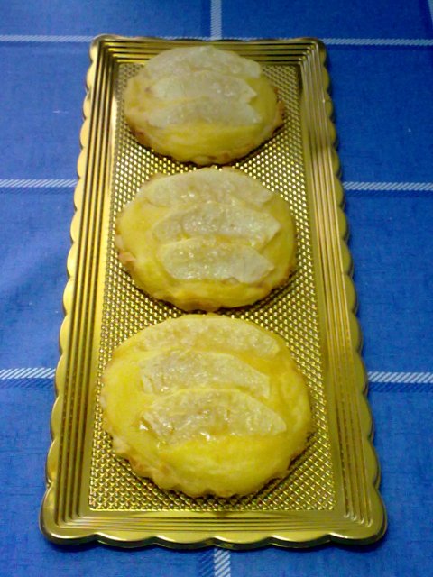 Recetas caseras : Tartaletas de manzana con crema pastelera 