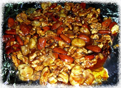 Recetas caseras : Torta de casta�as y  frutos secos 