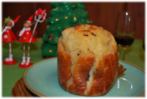 Recetas caseras : Panettone casero de frutas y chocolate con un toque aragon�s 