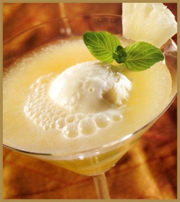 Recetas caseras : Bola de cabrales sobre manzana 