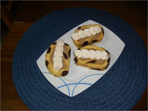 Recetas caseras : Pasteles con crema de avellanas 