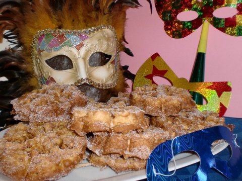 Recetas caseras : Flores de carnaval 