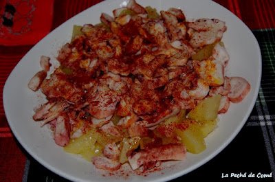 Recetas caseras : Pulpo con patatas al vapor y a la feira 
