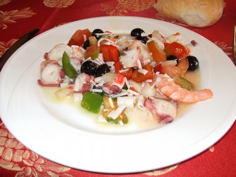 Recetas caseras : Salpicon de marisco de la ria 