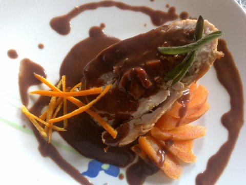Recetas caseras : Conejo naranja y chocolate 