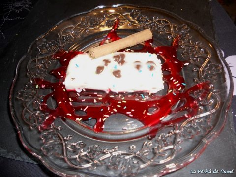 Recetas caseras : Panna cotta con pepitas de chocolate 