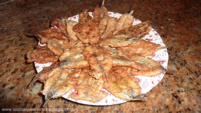 Recetas caseras : Bocartes del cantabrico rebozados 