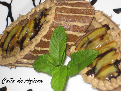 Recetas caseras : Tronco de chocolate a la naranja 