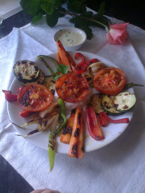 Recetas caseras : Parrillada  de verduras con mojo pic�n 