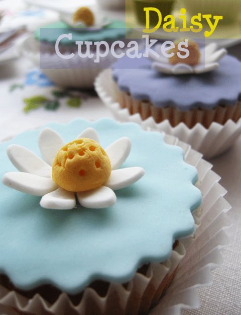 Recetas caseras : Daisy cupcakes (cupcakes margarita) 