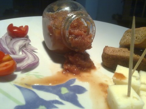 Recetas caseras : Marmelada de cebollas rojas y tomate 