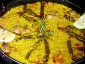 Recetas caseras : Paella de carne y verduras 