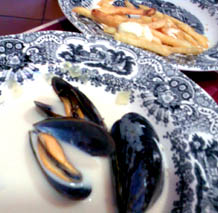 Recetas caseras : Mejillones con champi�ones 