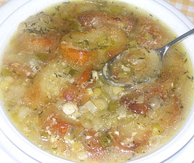 Recetas caseras : Sopa de cebolla al jerez 