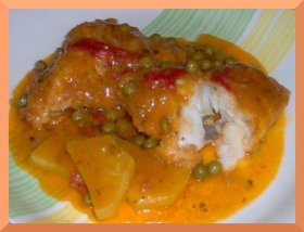 Recetas caseras : Bacalao fresco en tomate 