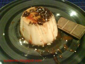 Recetas caseras : Panacotta de horxata y caramelo de miel de ca�a 