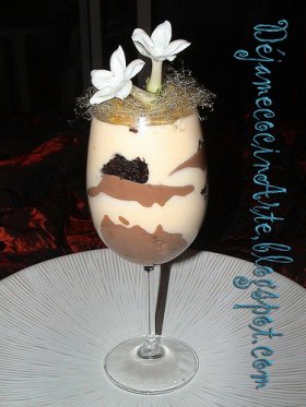 Recetas caseras : Mousse de Chocolate y Brownie 