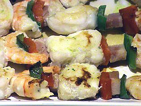 Recetas caseras : Brocheta de rape 
