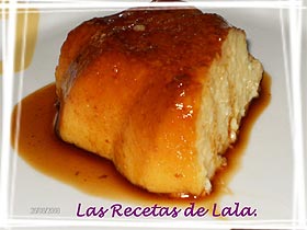Recetas caseras : Flan de arroz con leche 