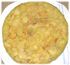 Recetas caseras : Tortilla de patatas vegana 