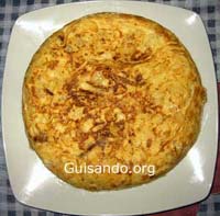 Recetas caseras : Tortilla de patatas fritas de bolsa 