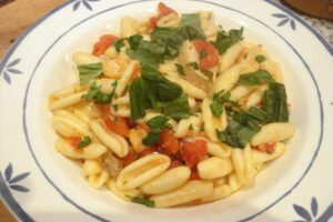 Cavatelli al ragut de pescado y marisco