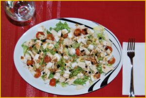 Ensalada templada de pollo