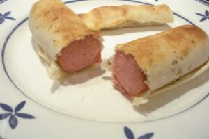 Rollitos de salchichas de frankfurt