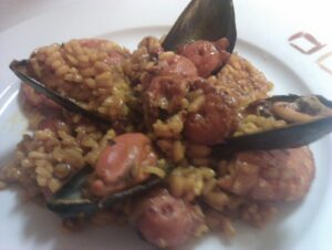 Paella de pulpo
