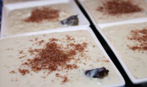 Arroz con leche y coco