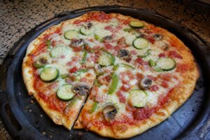 Pizza casi vegetariana