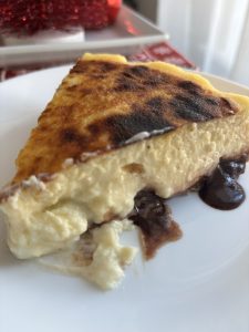 Tarta Vasca de Queso sin Harina con Nutella